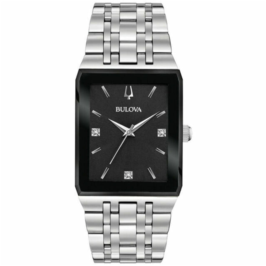 Bulova Stainless steel case watch in black