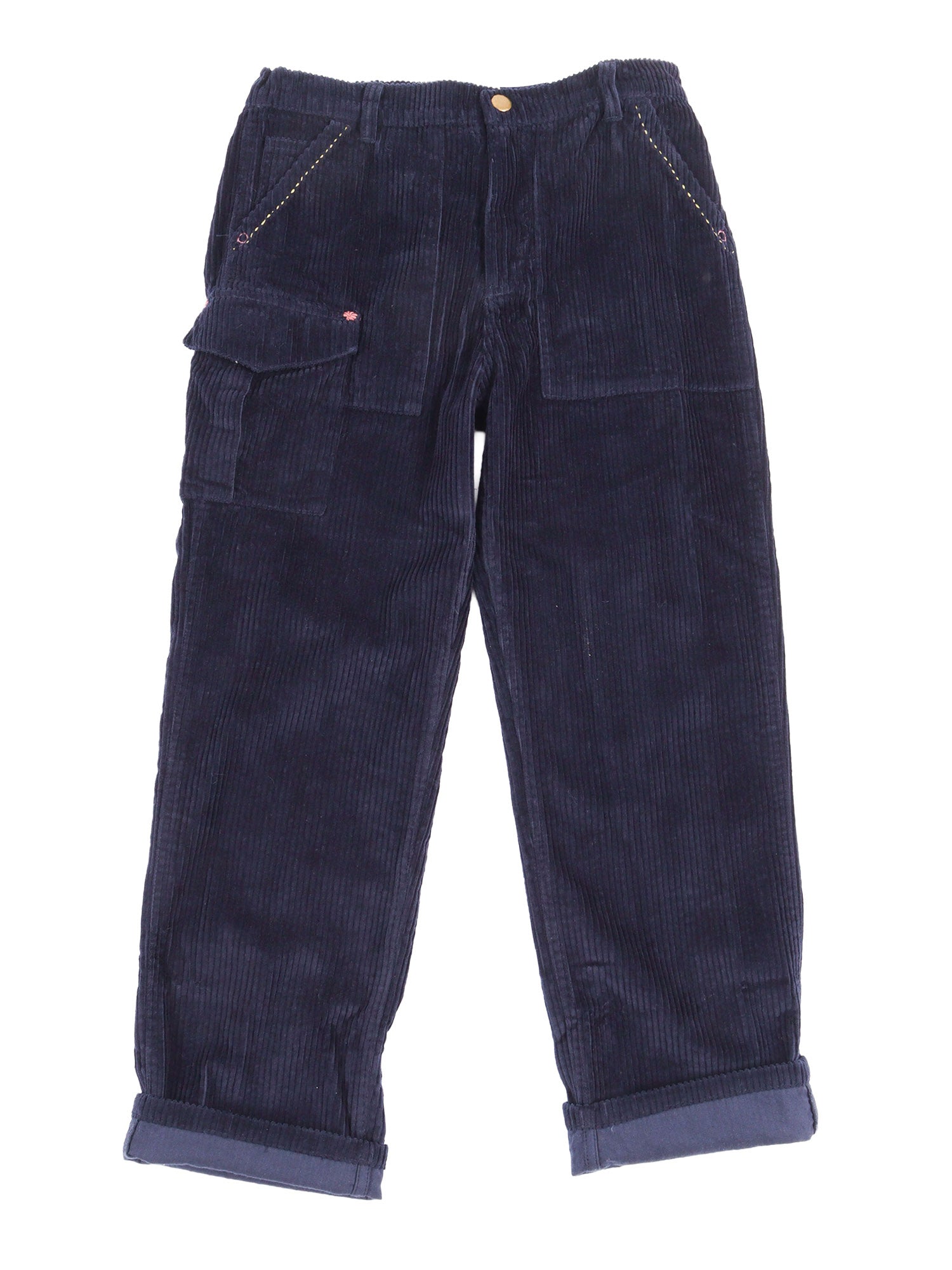 Corduroy Utility Pant Blue Cotton