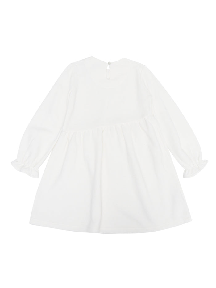 MILANO STITCHING DRESS White