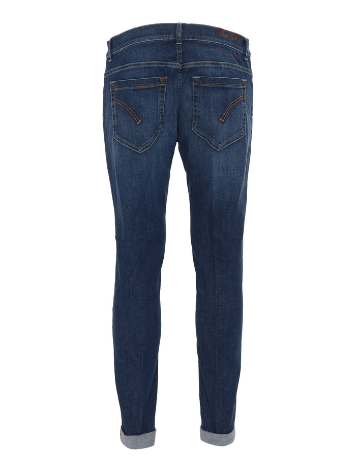 GEORGE PANTS Blue Cotton Elastan Jean
