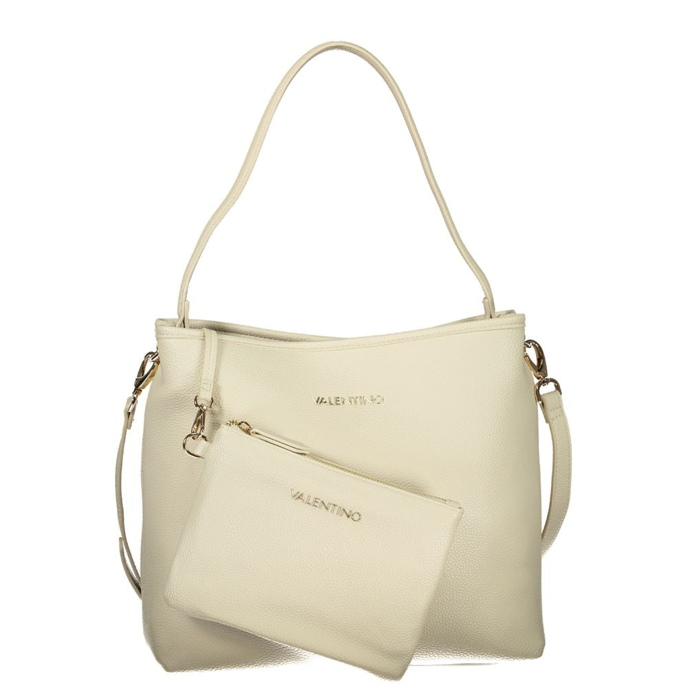 Beige Polyethylene Handbag Bag