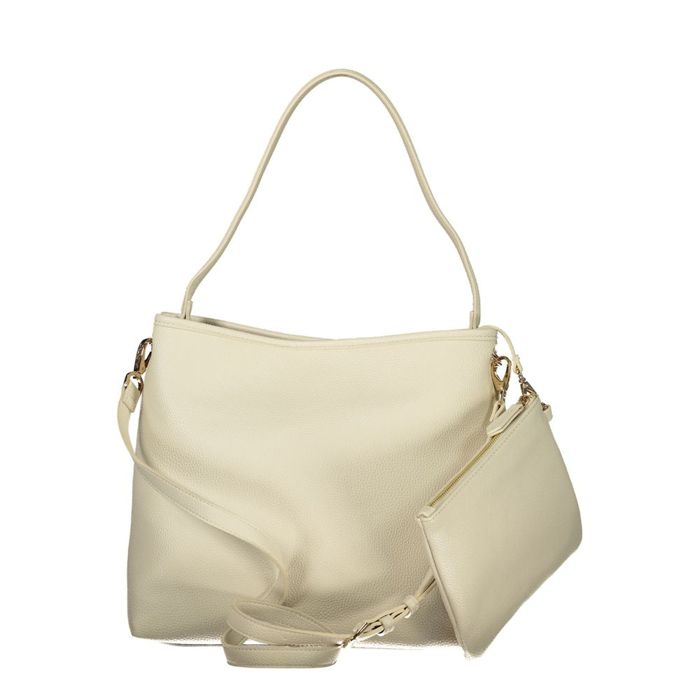 Beige Polyethylene Handbag Bag