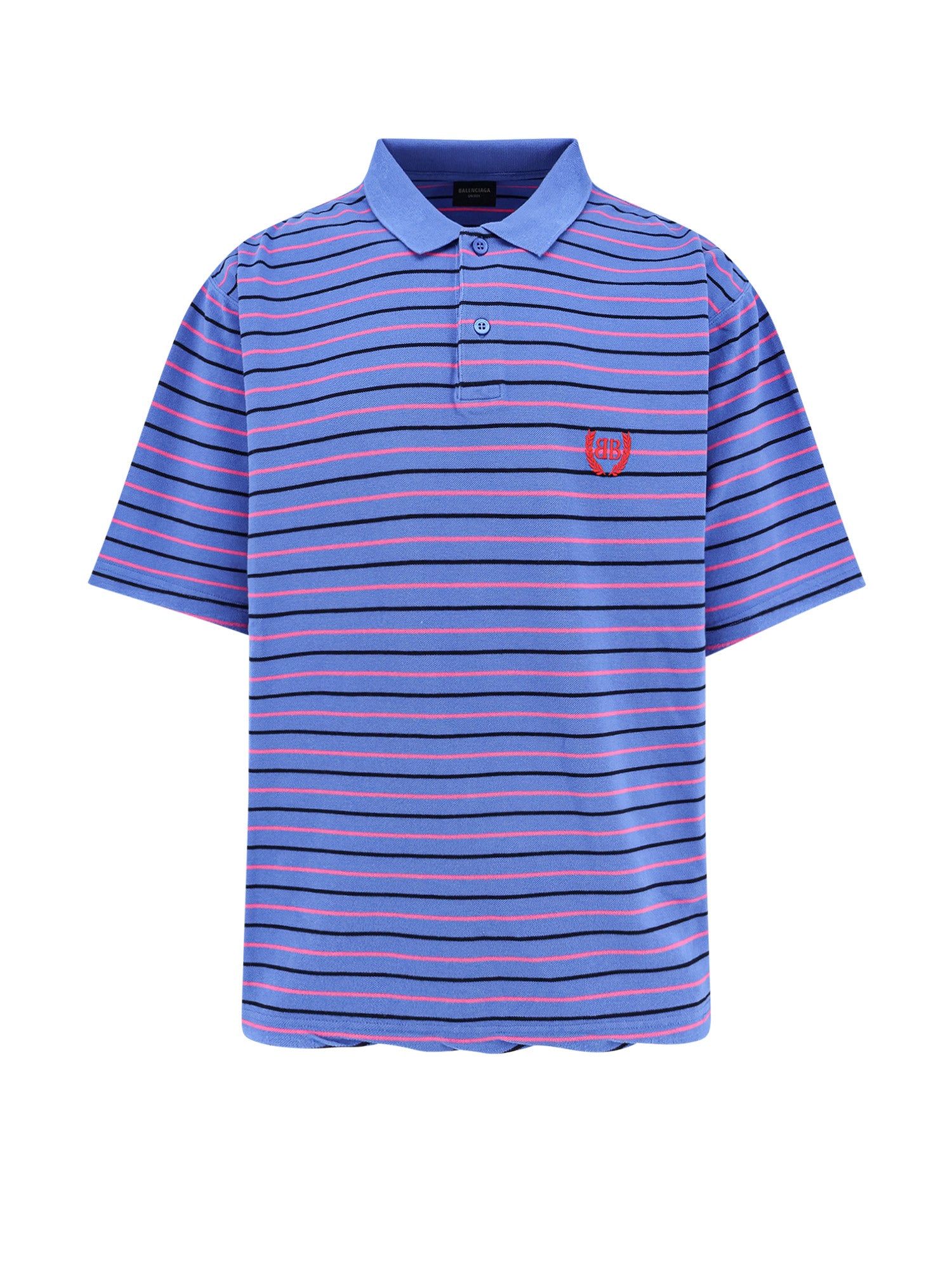 Balenciaga T-Shirts And Polos Blue Cotone