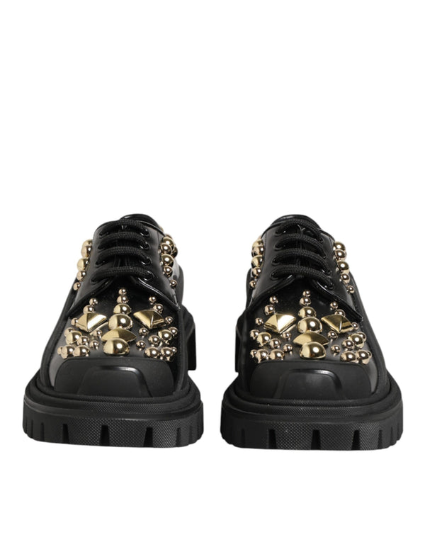 Dolce & Gabbana 100% Calf leather derby shoe in black
