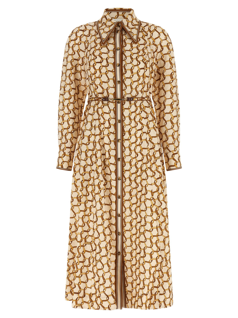Zimmermann Chemisier Dress — Beige