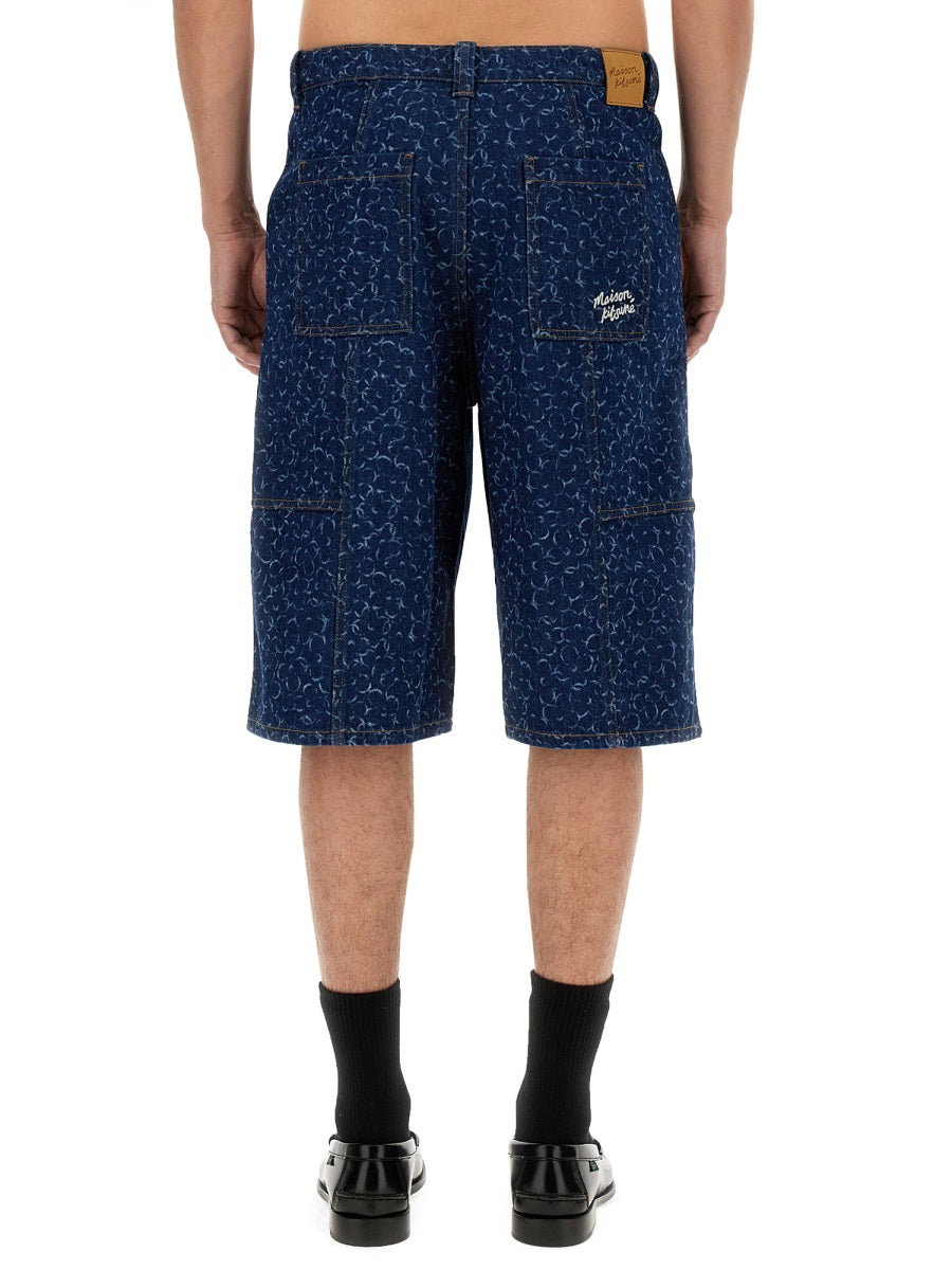 Denim Bermuda Shorts Cotton