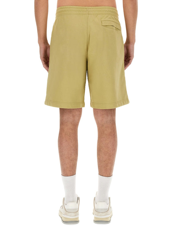 Bermuda Cotton Sweatshirt Beige Short