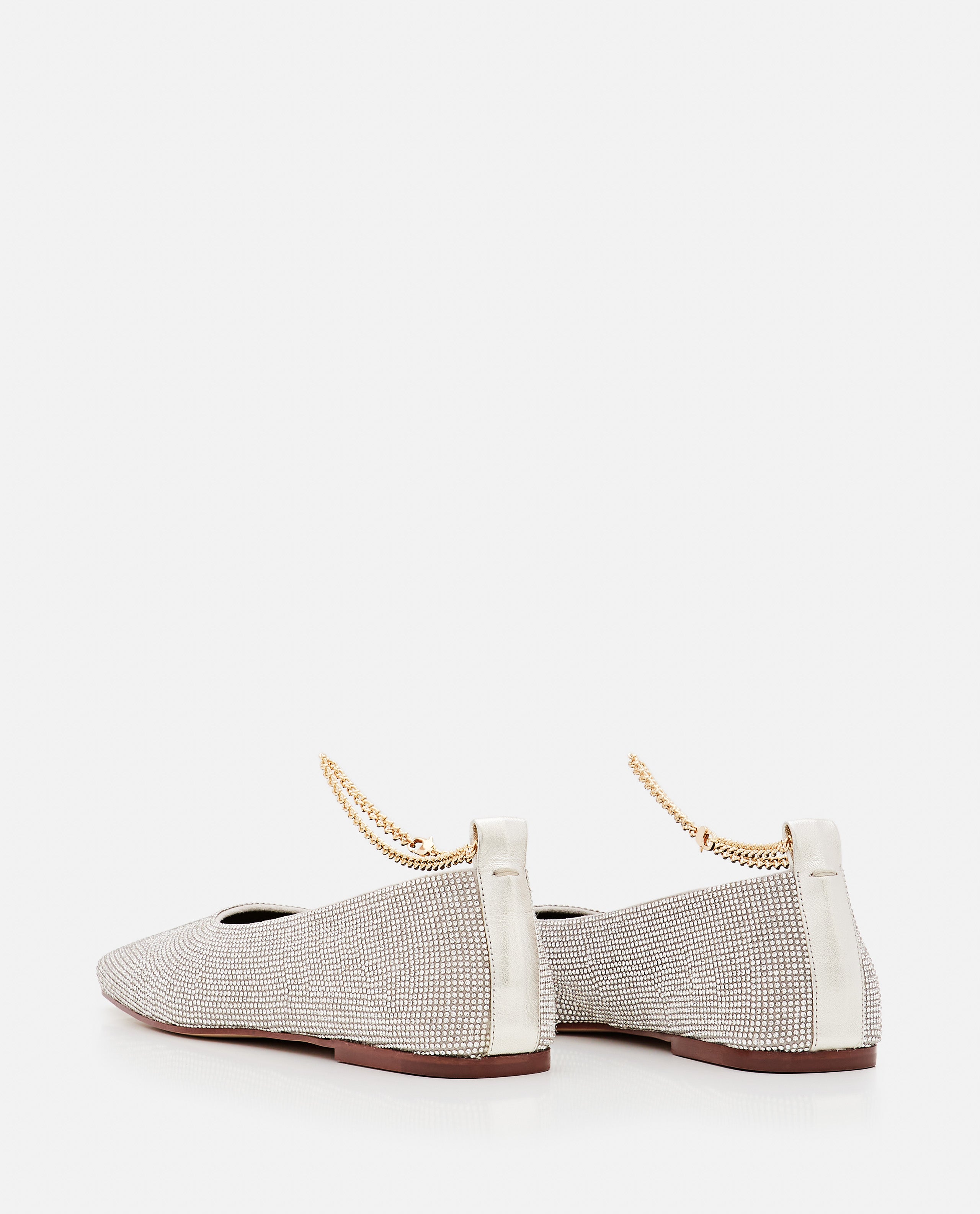 MARIA LUCA Flat shoes Silver Lambskin