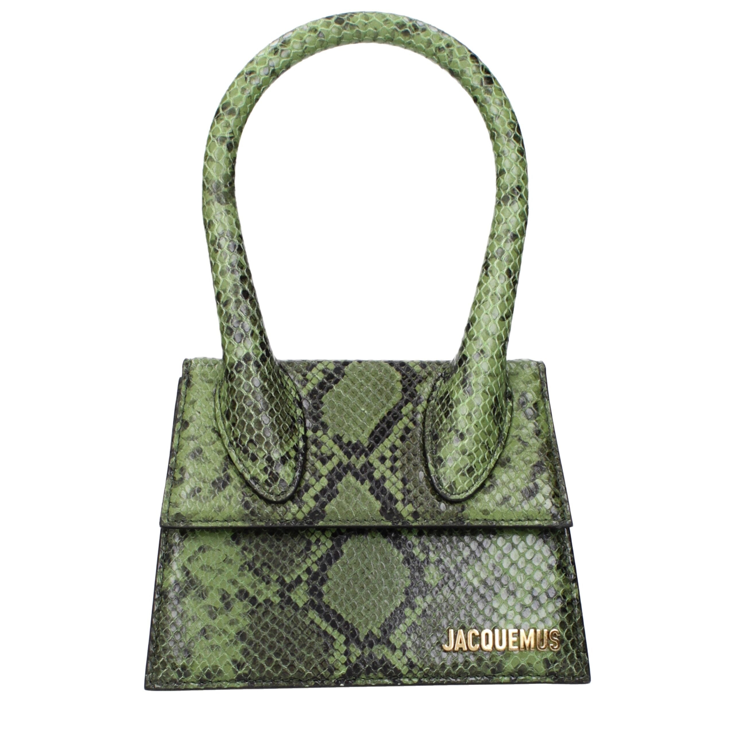 Green Leather Handbag Bag