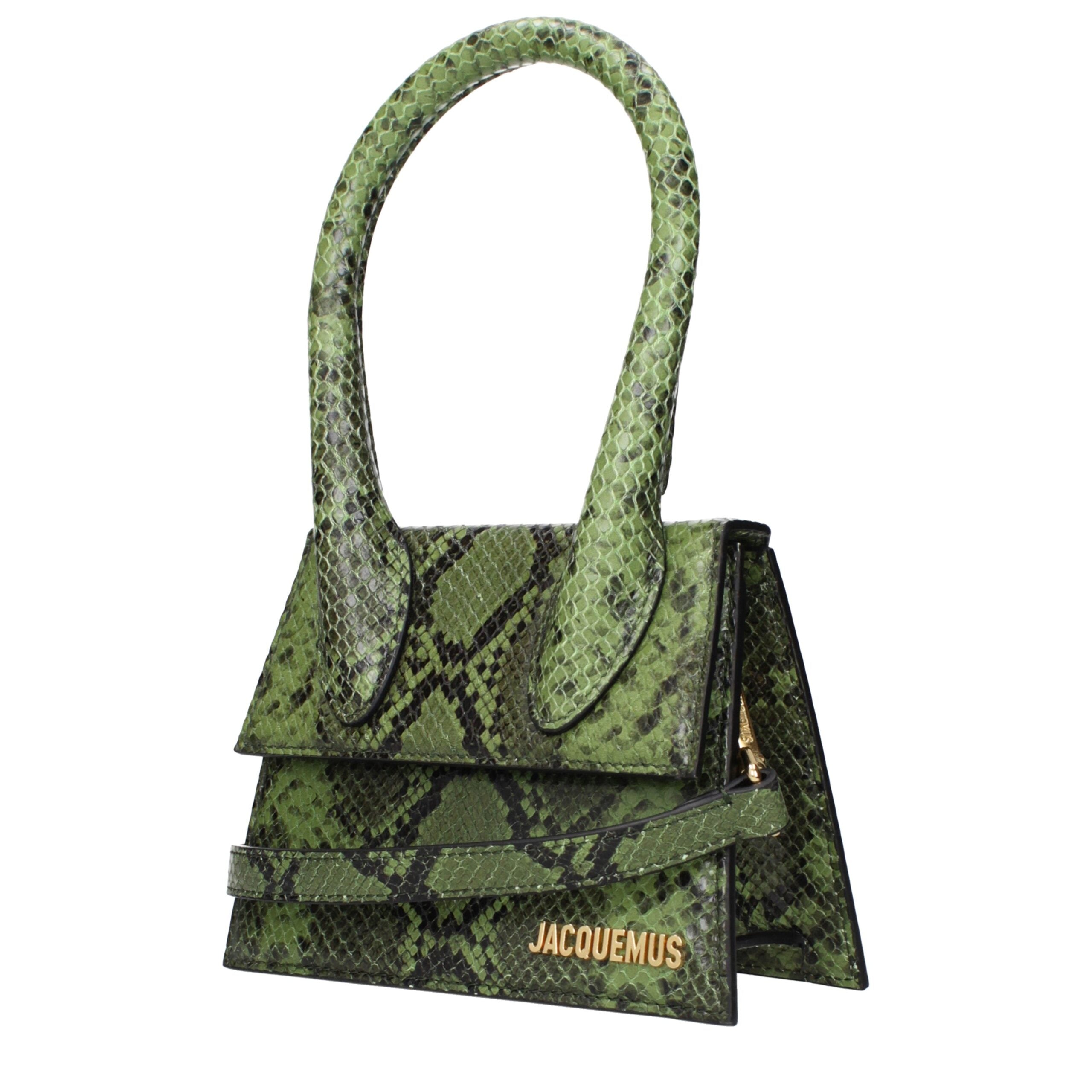 Green Leather Handbag Bag
