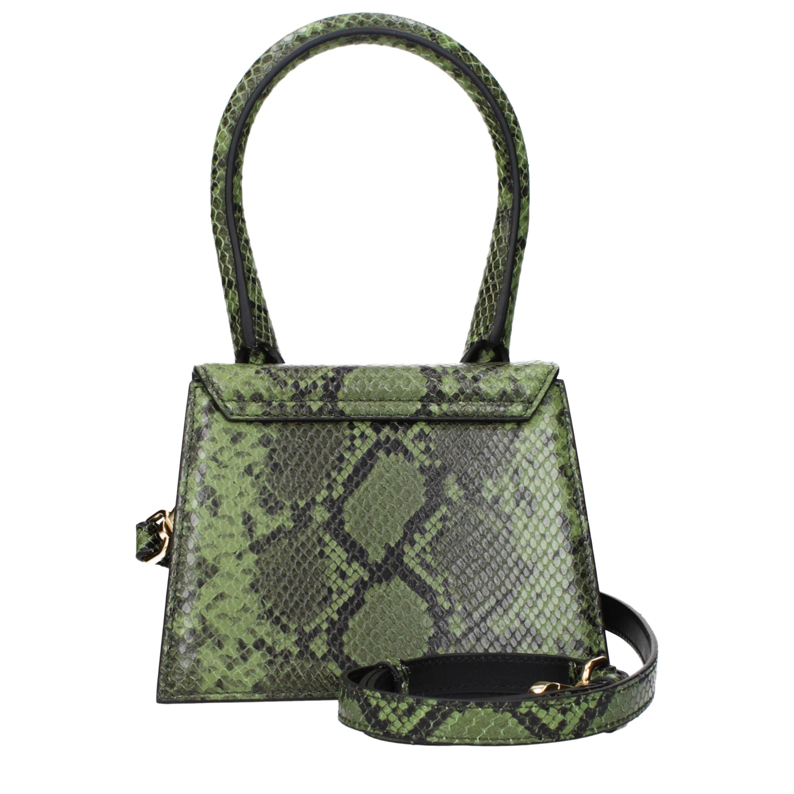 Green Leather Handbag Bag