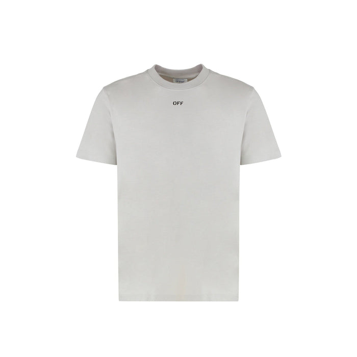 Off-White T-Shirt Gray Cotton