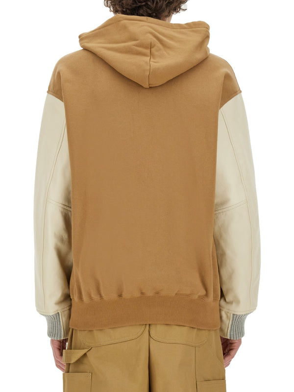 Cotton Sweatshirt Beige Sweatshirts