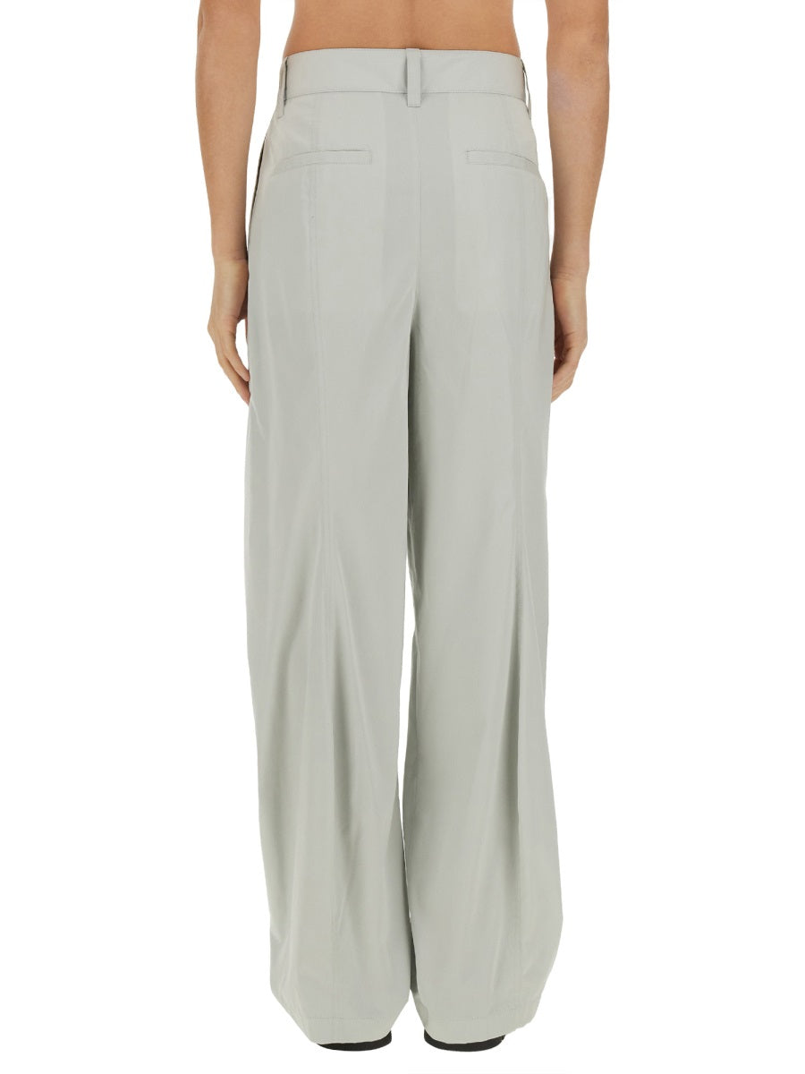 Trousers Silk-Cotton Grey