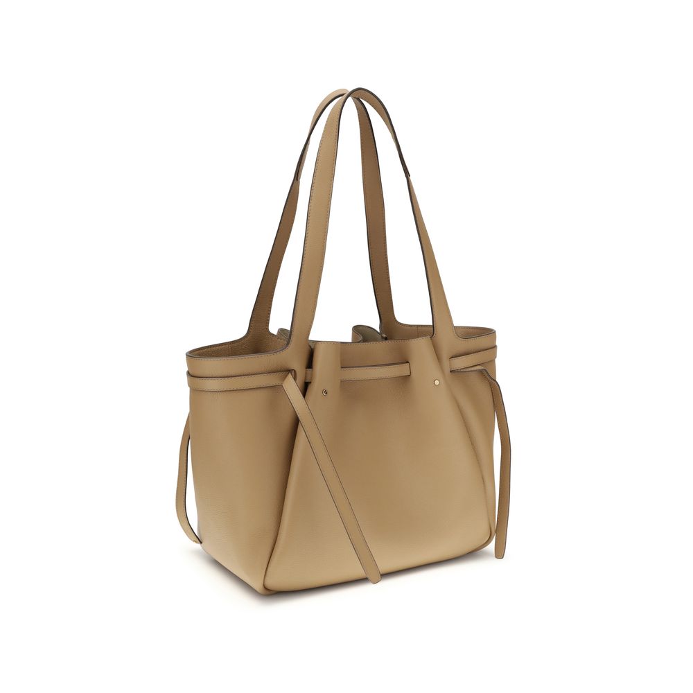 Tory Burch 100% Leather shoulder bag in beige — view 3