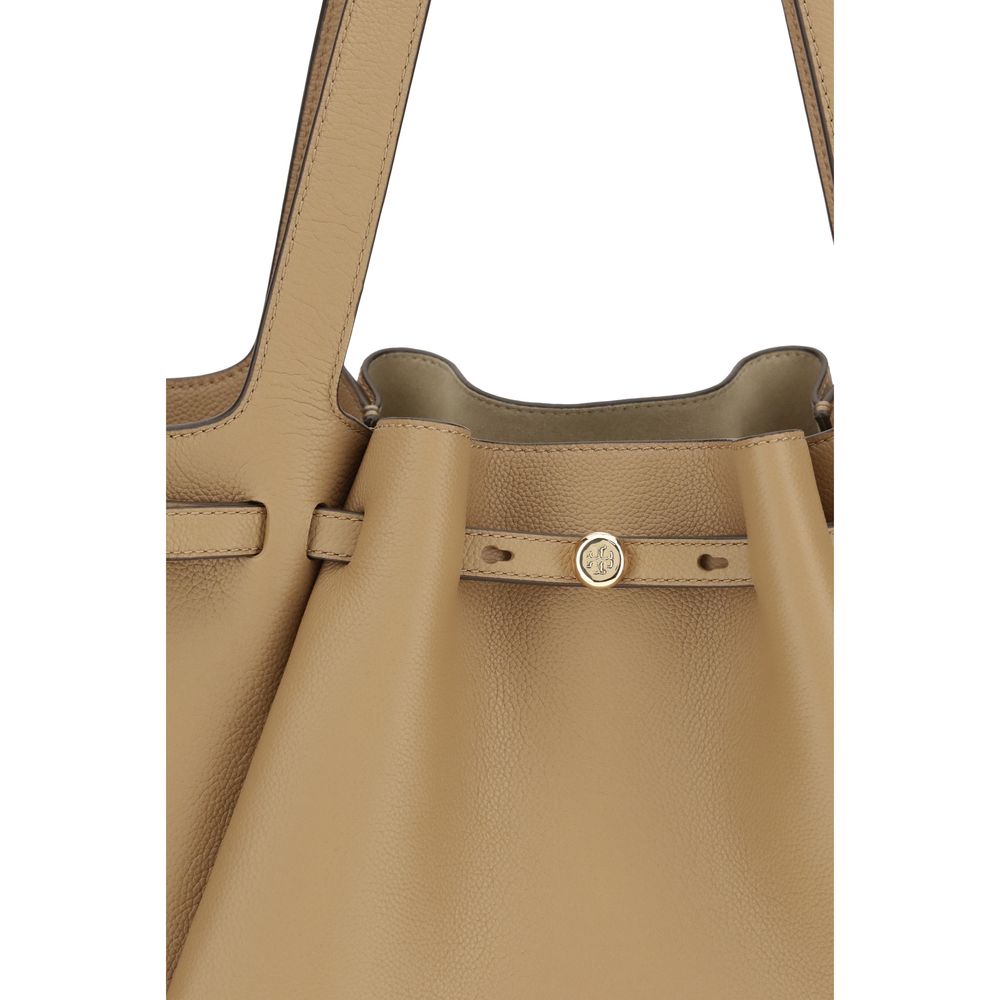 Tory Burch 100% Leather shoulder bag in beige — view 4