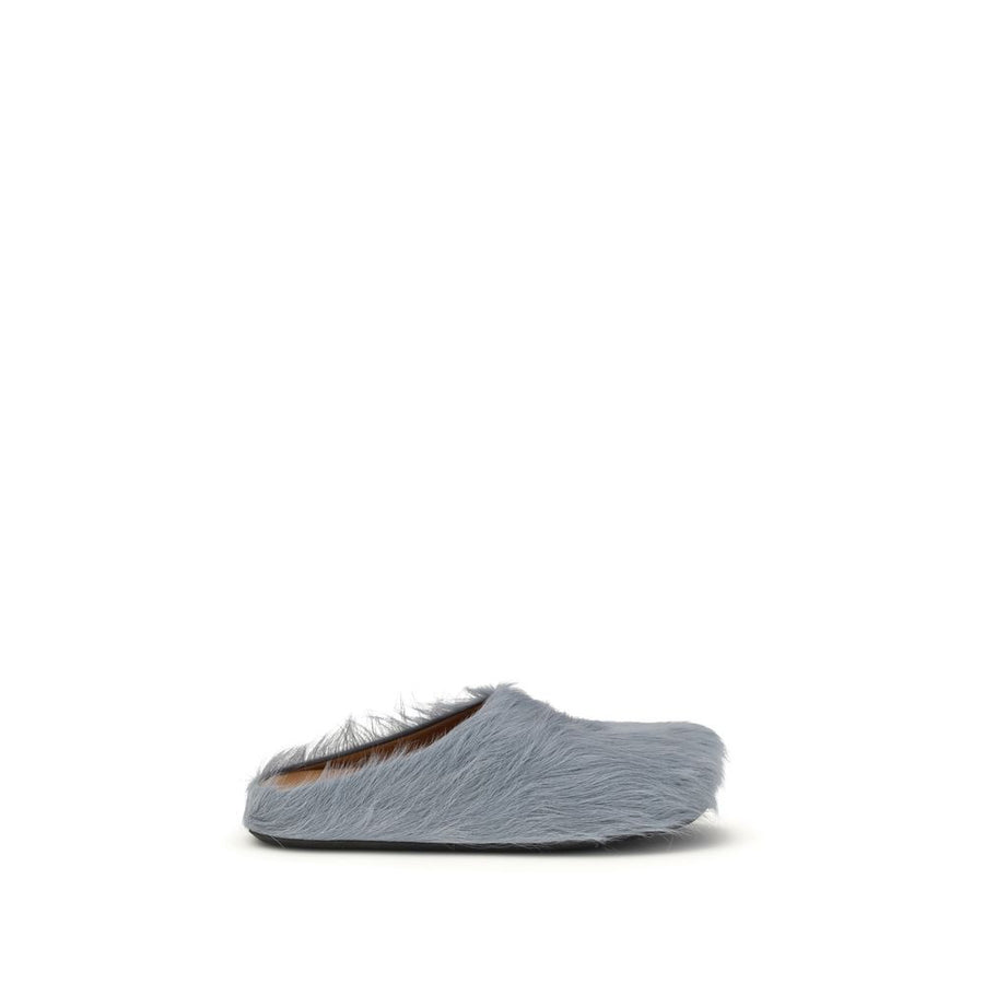 Marni 100% Calf Leather Bos Taurus slipper in blue