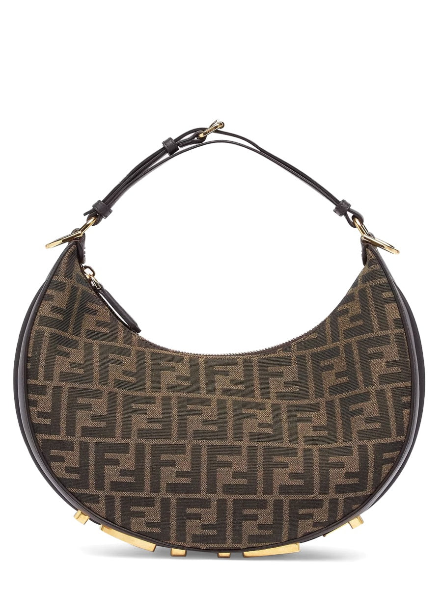 Small Hobo Bag Fendigraphy Multicolour Polyester Handbags