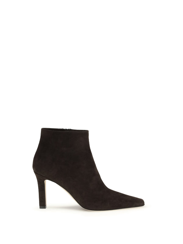 The Row Upper: 100% lamb leather; Sole: 100% calf leather ankle boot in brown