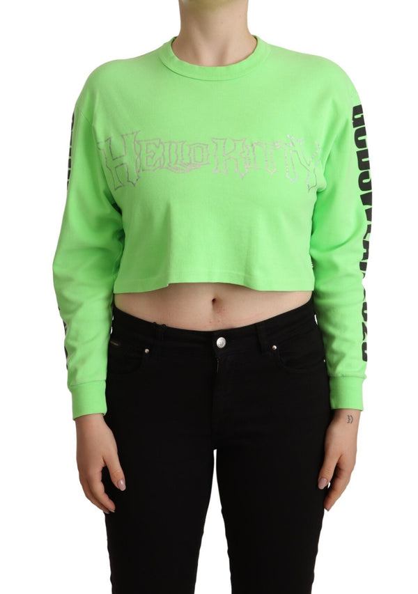 GCDS 100% Cotton sweatshirt in green
