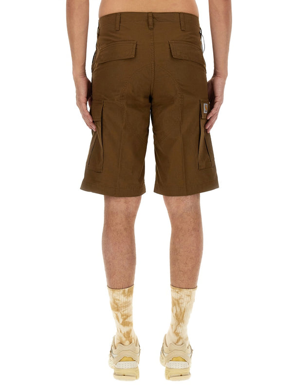 Cotton Bermuda Shorts Brown