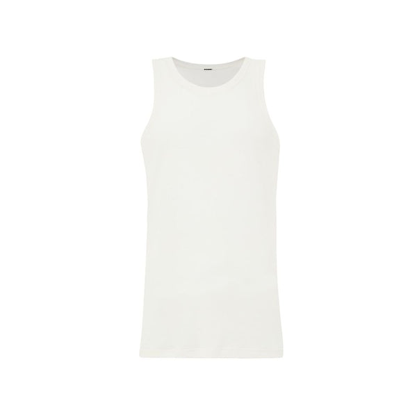 Jil Sander 100% Cotton tank top in white