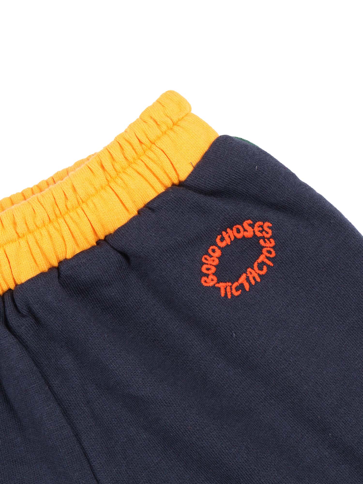 Bobo Choses Block Jogging Pants Blue Organic Cotton Trackpants