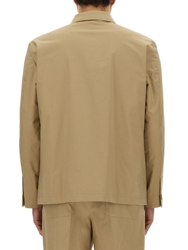 Shirt Jacket Beige Cotton