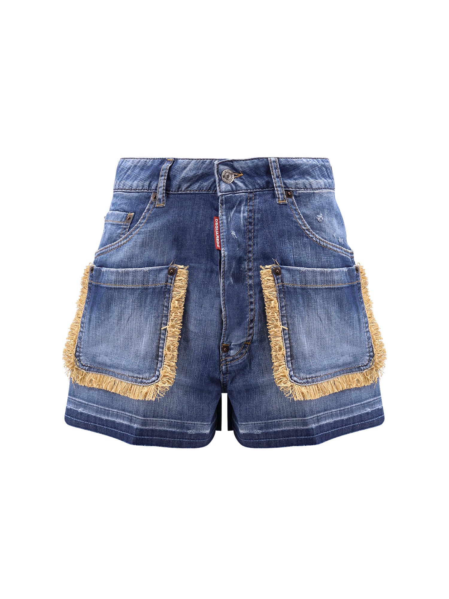 Dsquared2 Shorts Blue Cotone Elastan