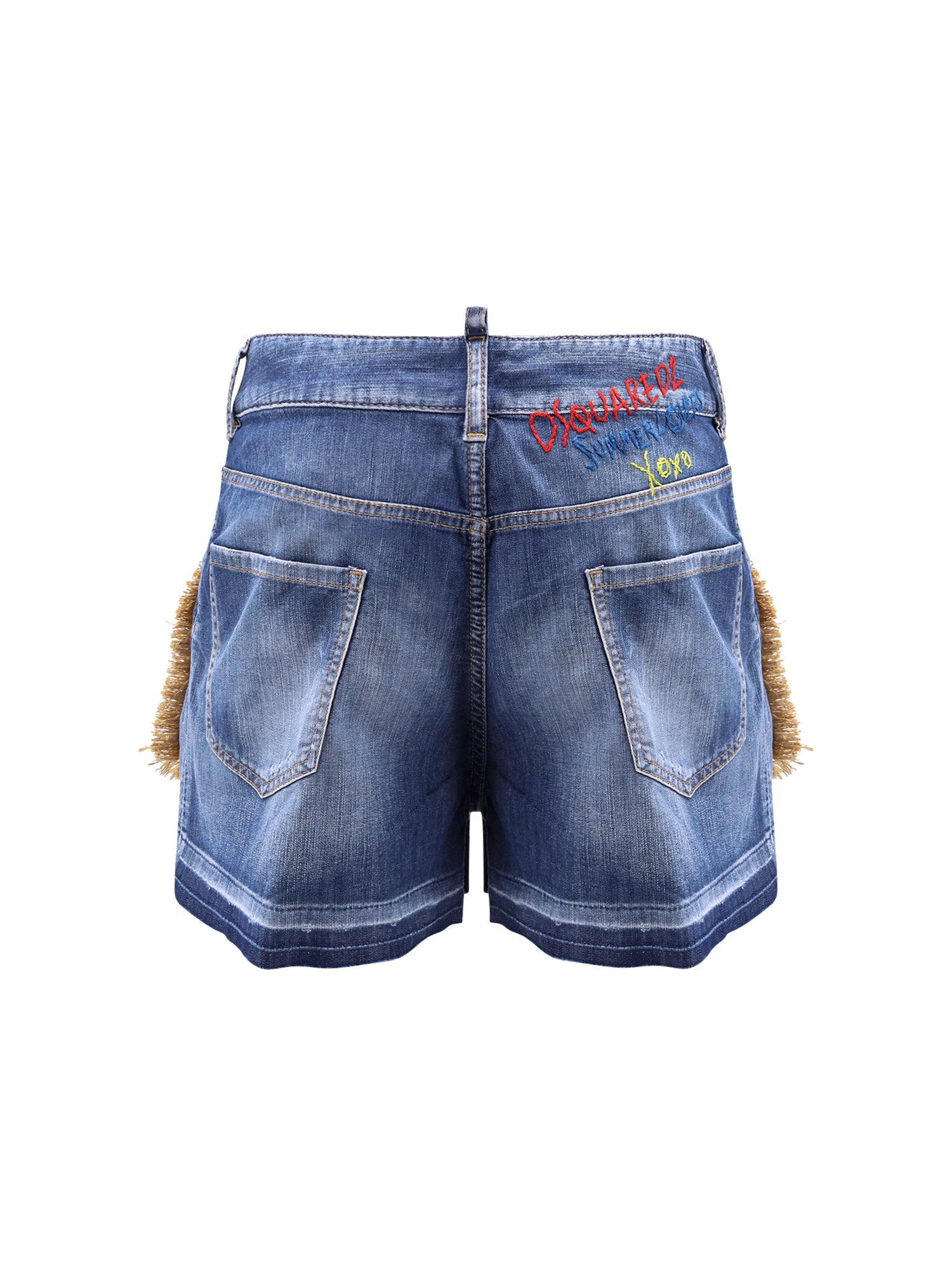 Dsquared2 Shorts Blue Cotone Elastan