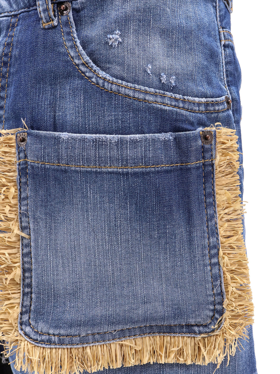 Dsquared2 Shorts Blue Cotone Elastan