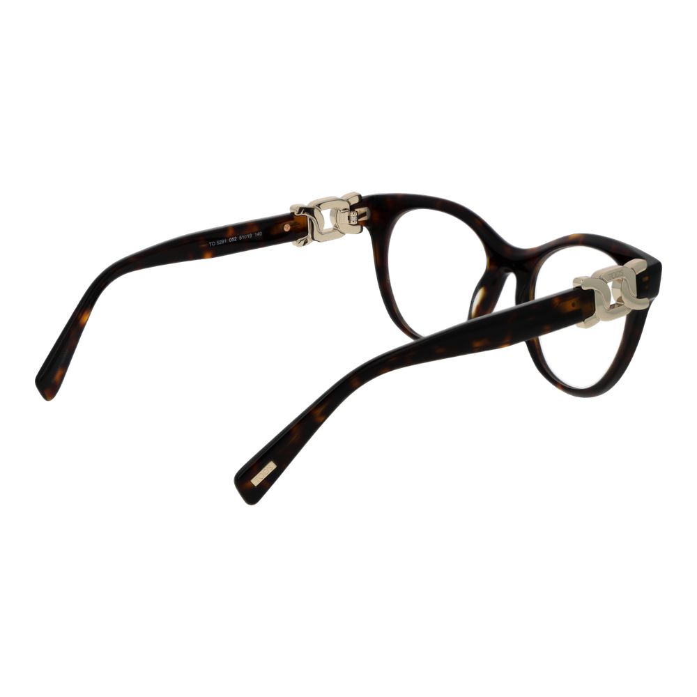 Tod's TO-1061084 Acetate frame eyeglasses in brown — view 3