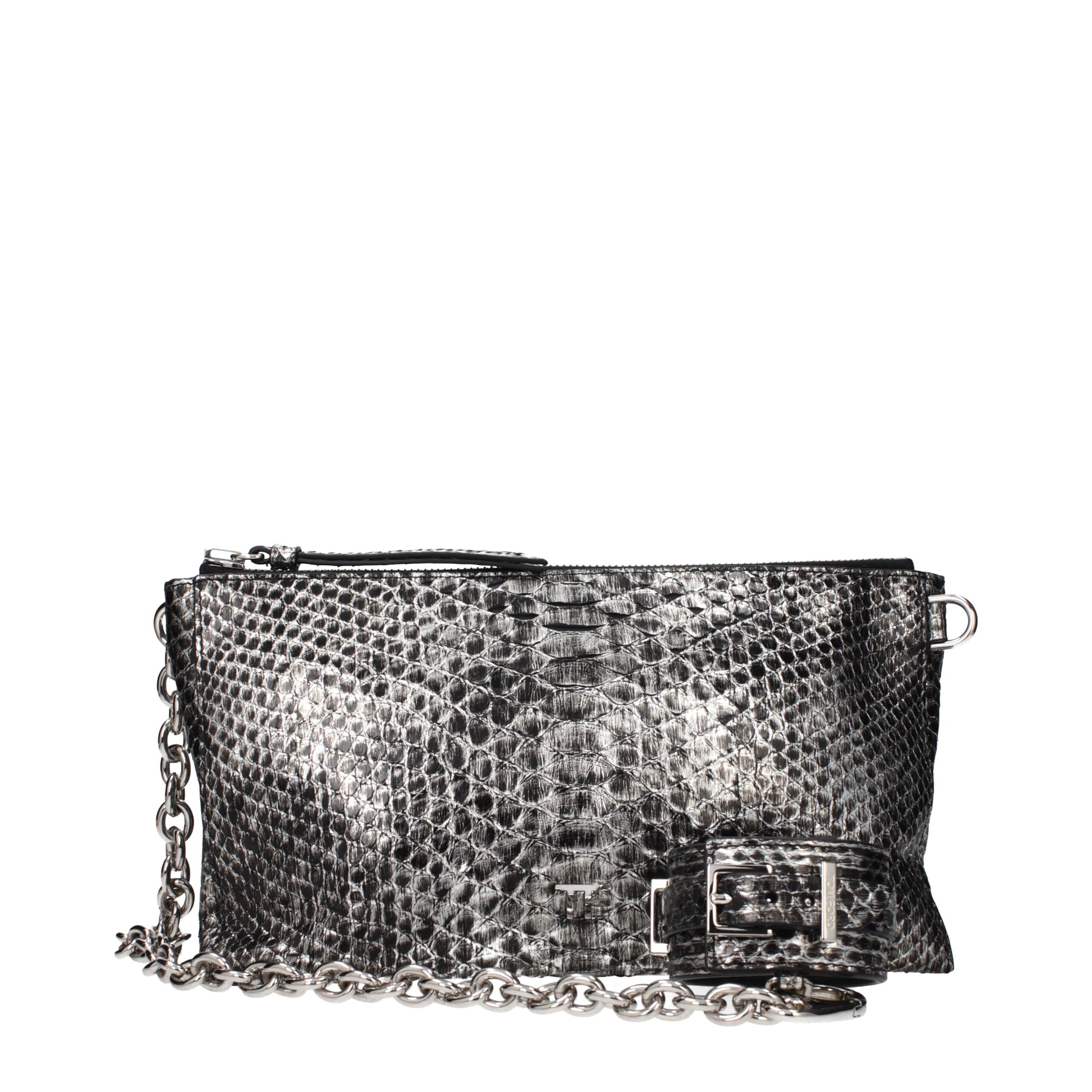 Gray Skin Handbag Bag