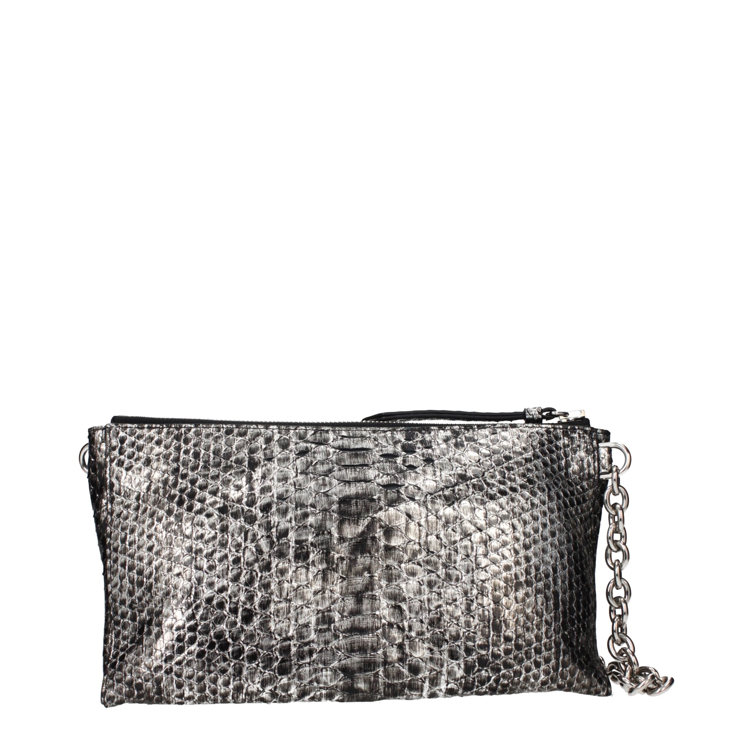 Gray Skin Handbag Bag