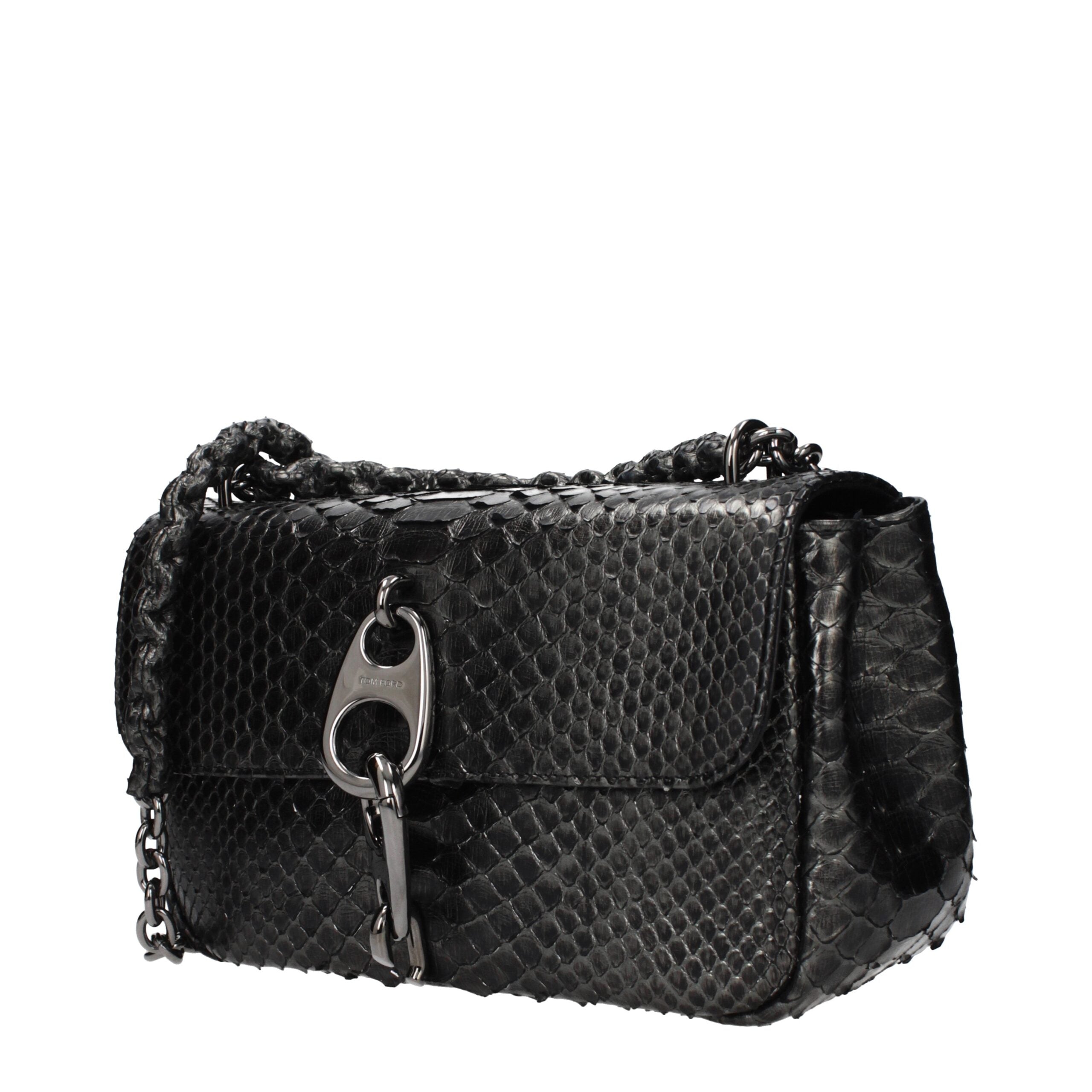 Gray Skin Shoulder Bag