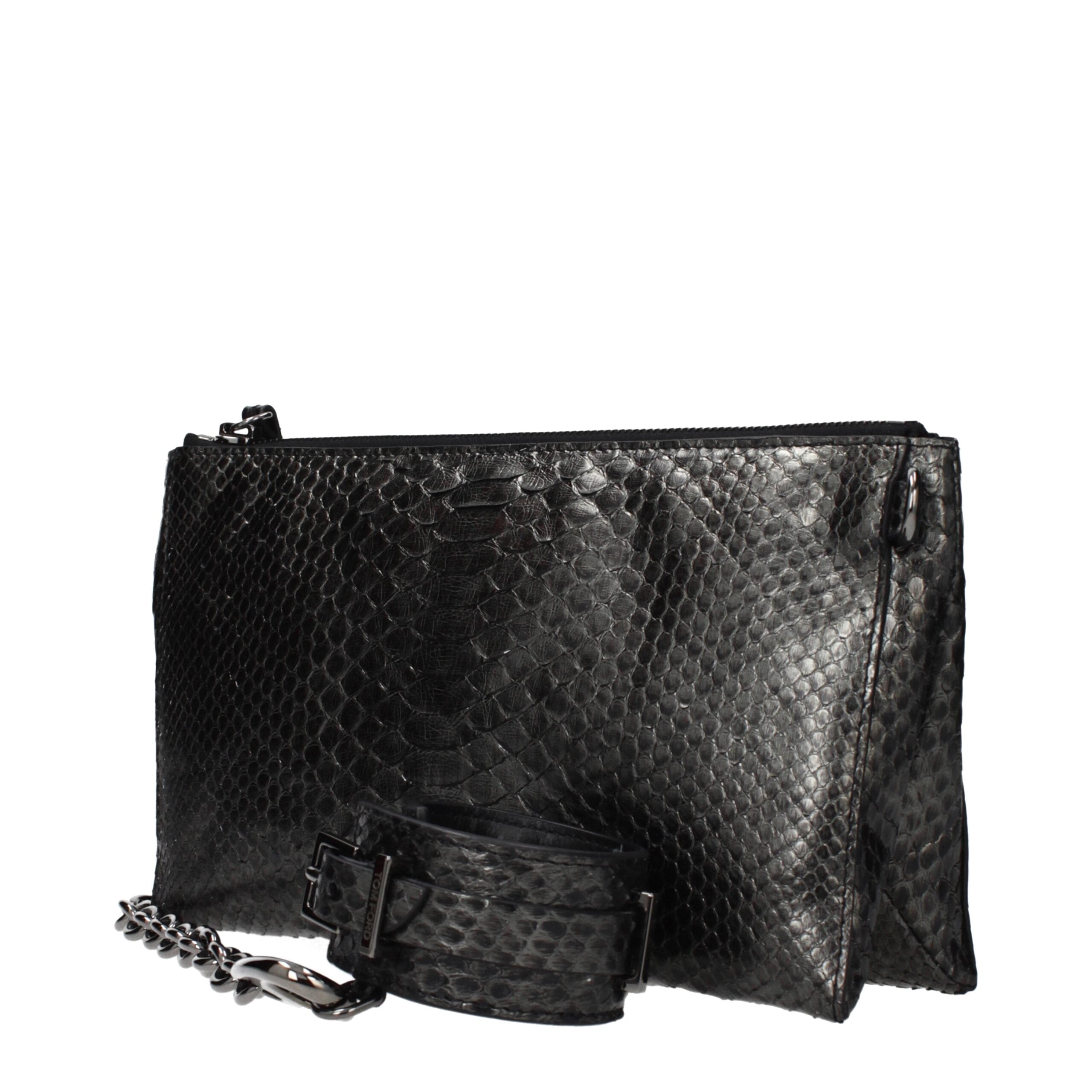 Gray Skin Handbag Bag