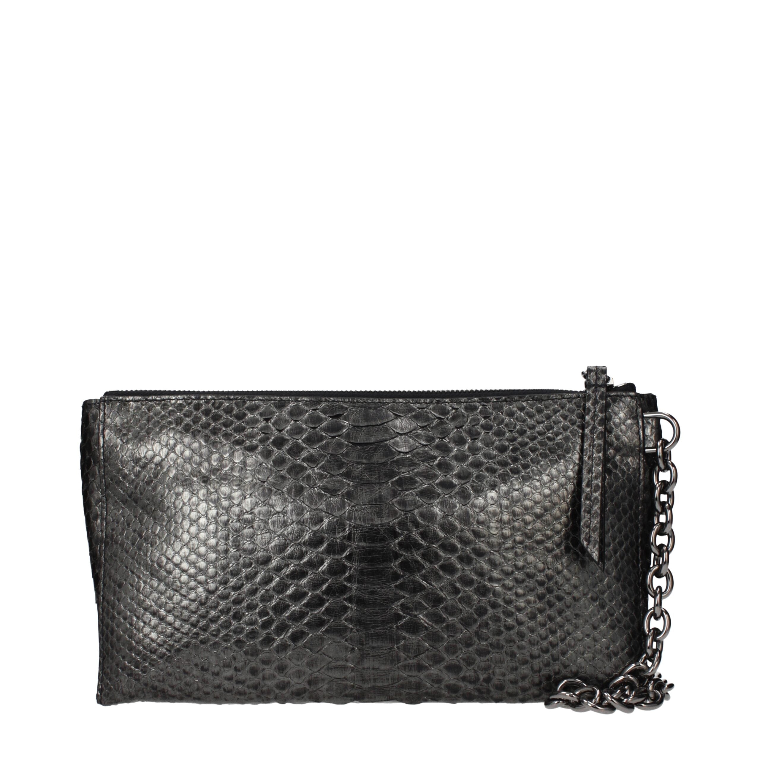 Gray Skin Handbag Bag