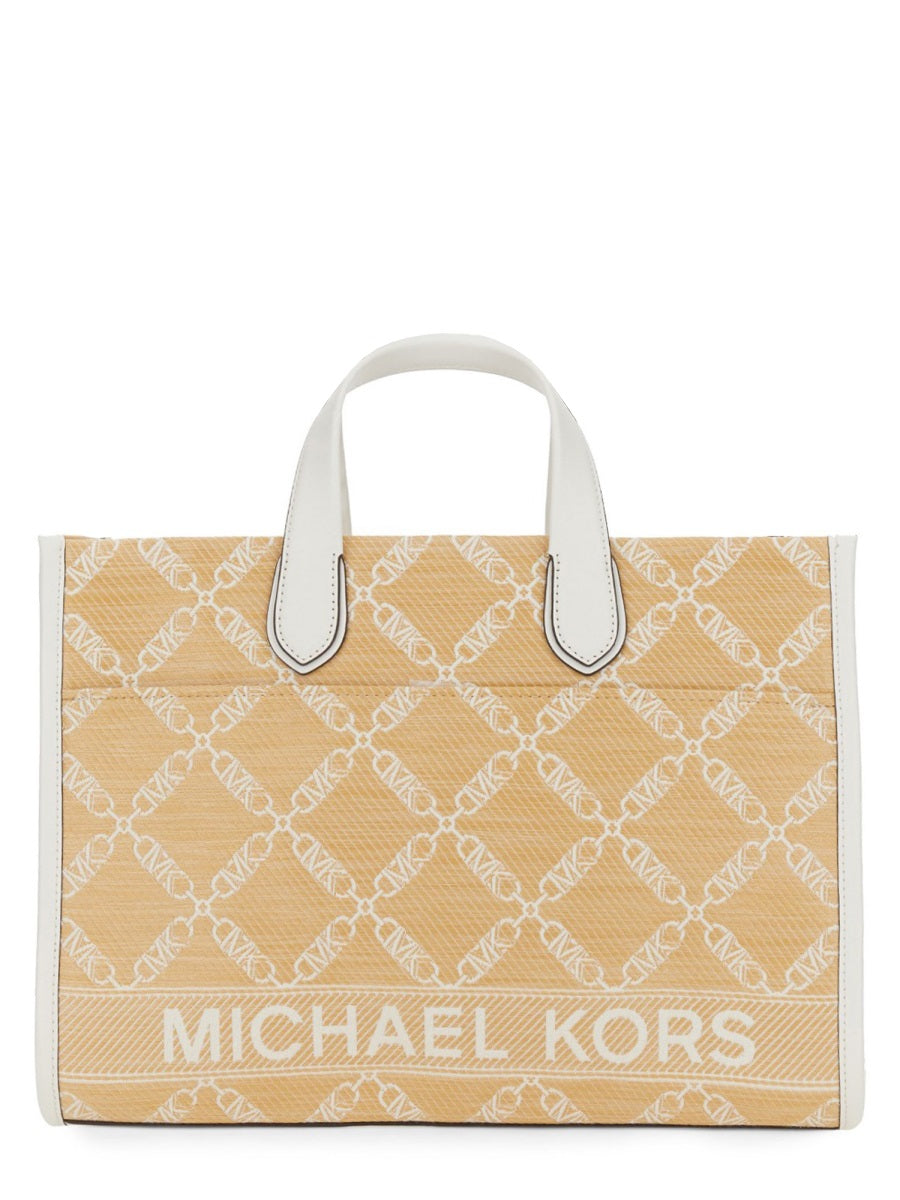 Large Tote Bag Beige Polyethylene Handbags
