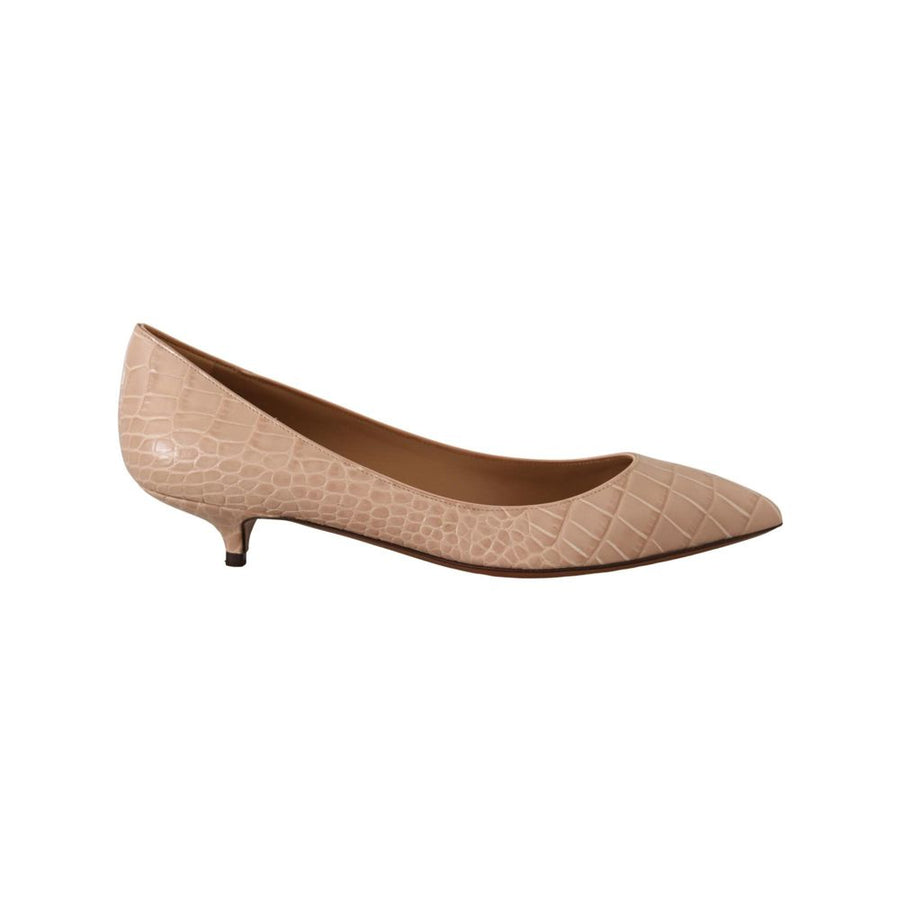 Dolce & Gabbana 100% Leather heel in beige