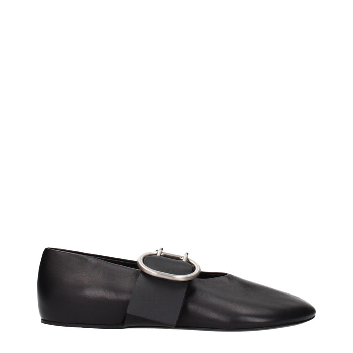 Jil Sander flat in black