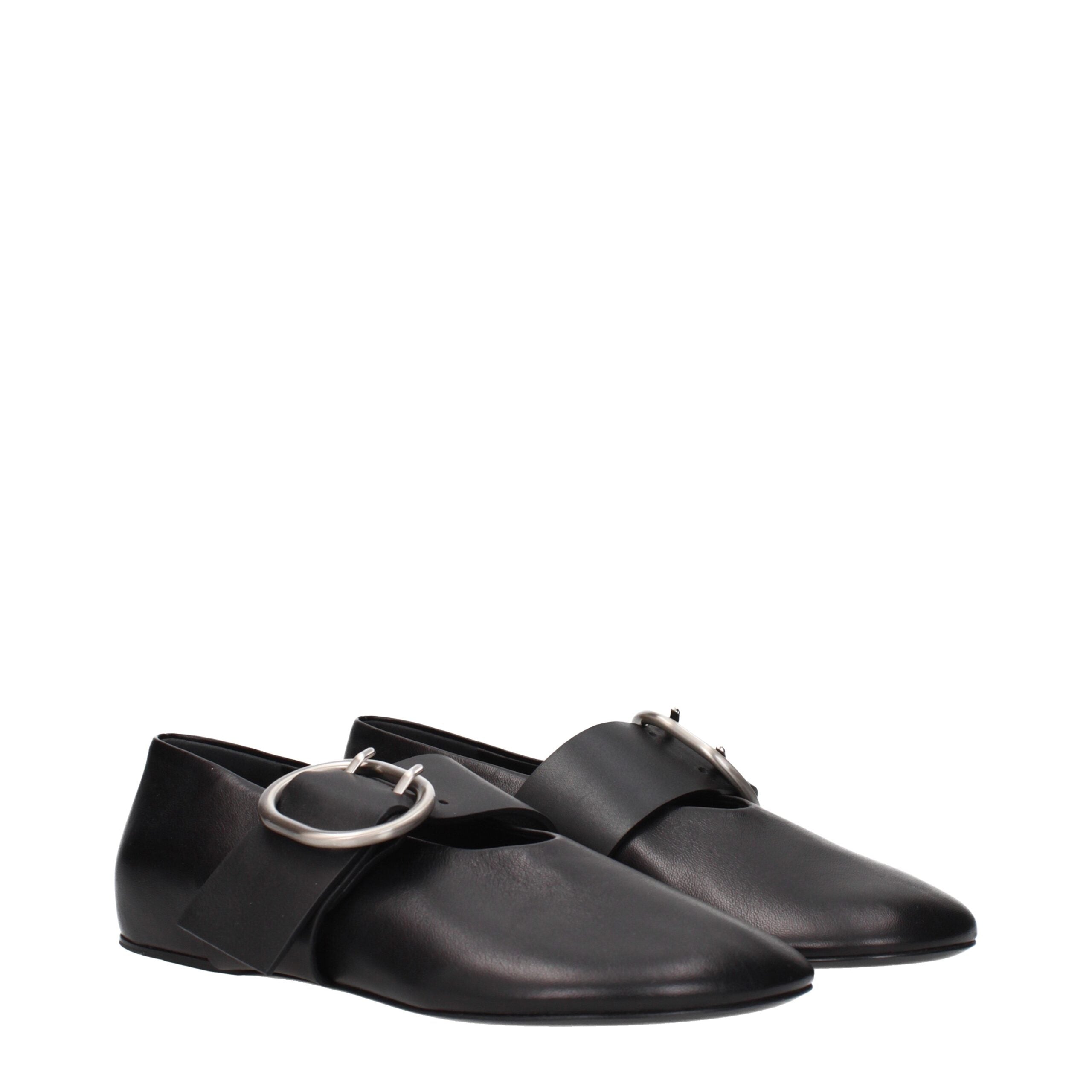 Jil Sander flat in black — view 2