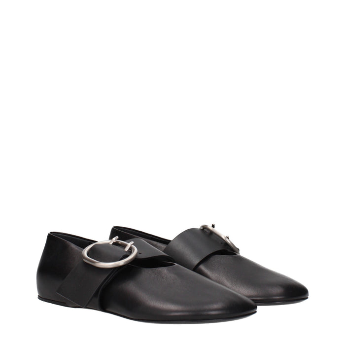 Jil Sander flat in black — view 2