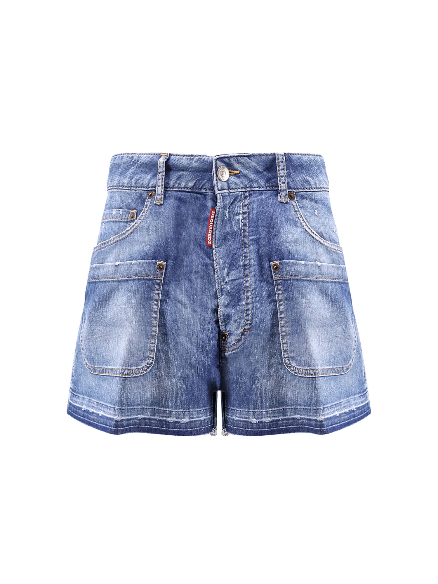 Dsquared2 Shorts Blue Cotone Elastan
