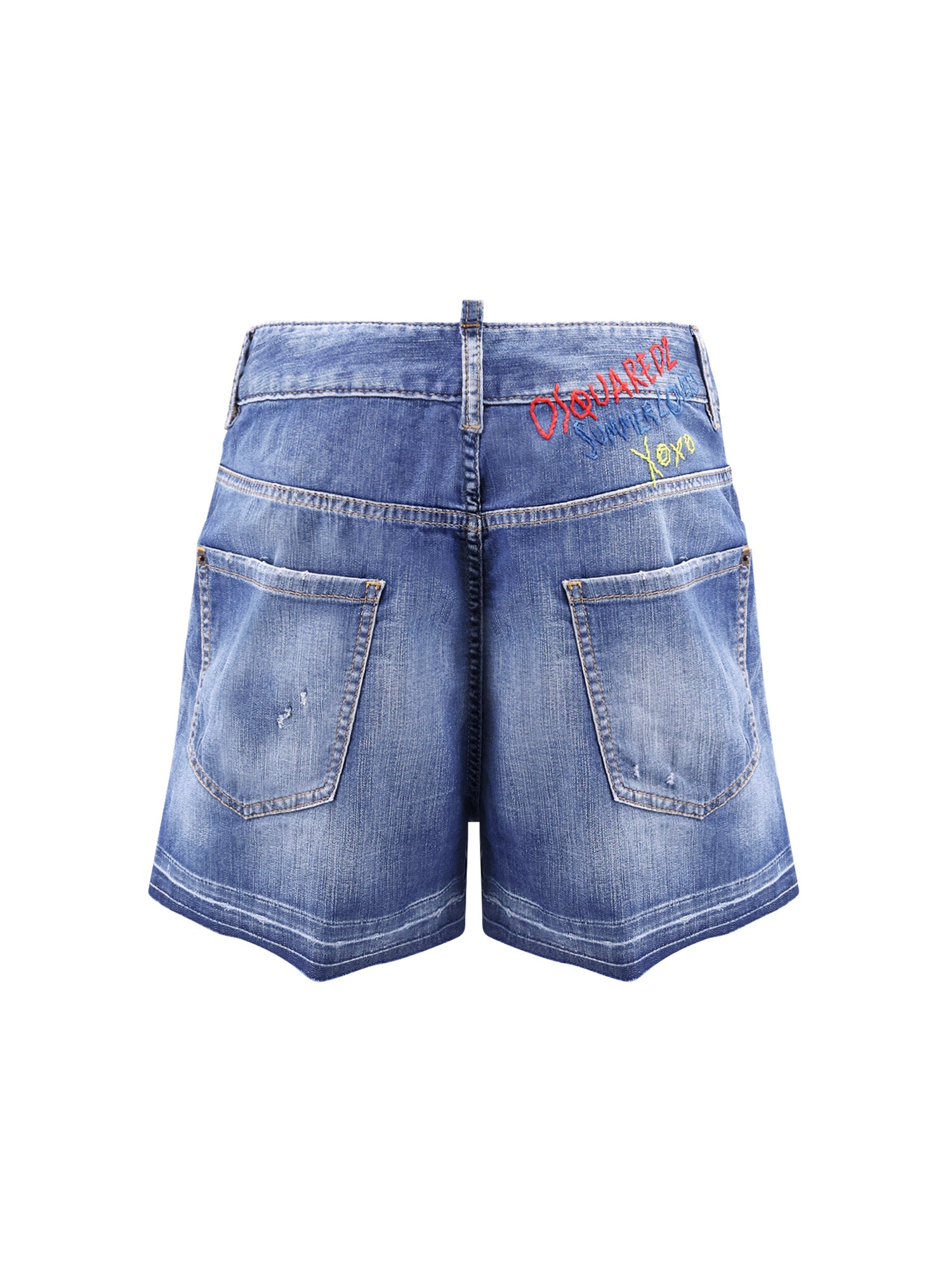 Dsquared2 Shorts Blue Cotone Elastan