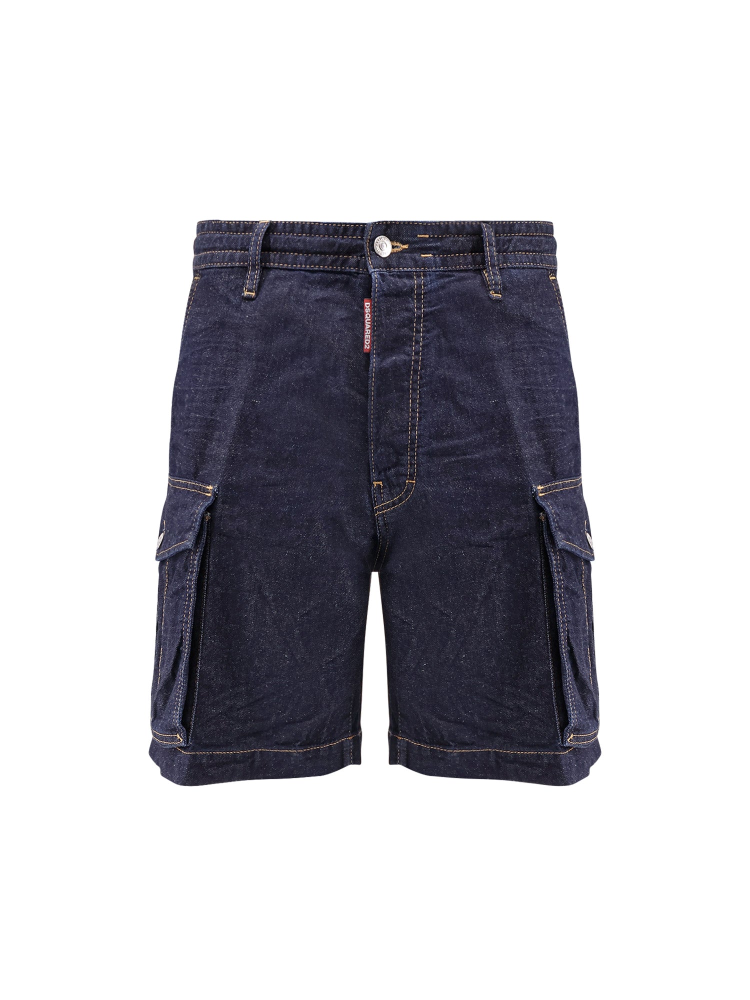 Dsquared2 Shorts Blue Cotone Canapa