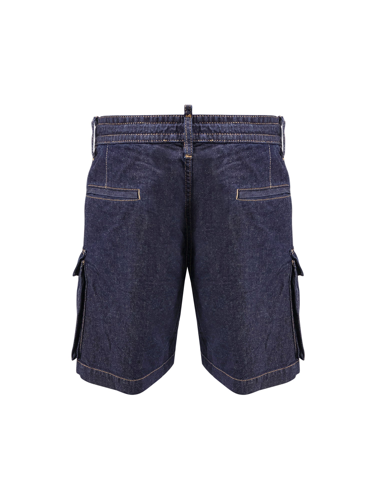 Dsquared2 Shorts Blue Cotone Canapa