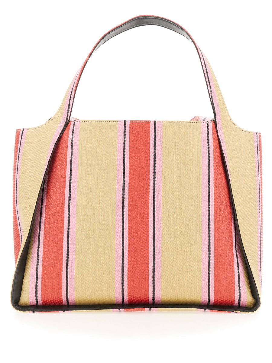 Tote Bag With Logo Multicolour Polyester Shoulder
