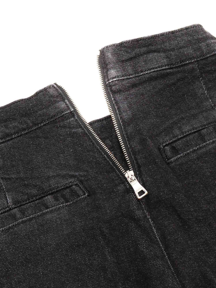 TROUSERS Grey Cotton Elastane Pant