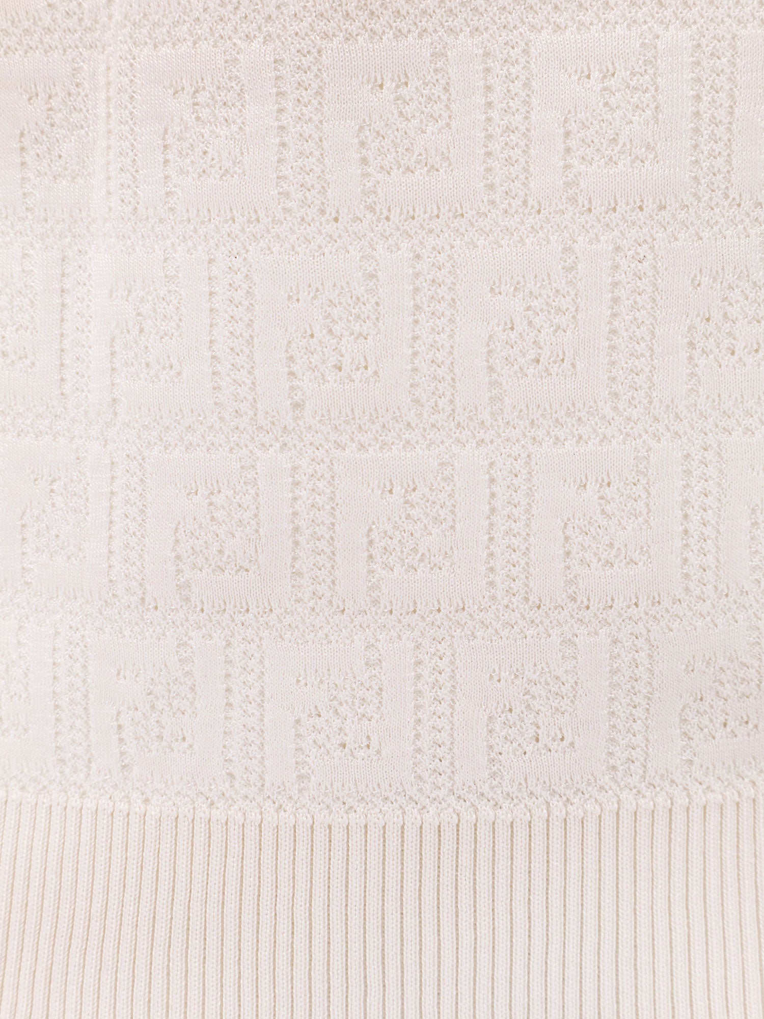 Fendi Sweaters White Cotone Viscosa