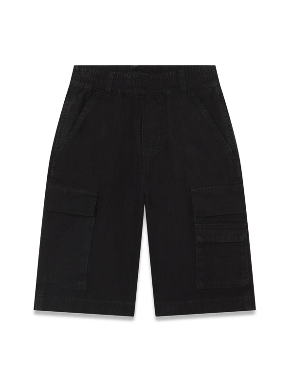 Shorts Bermuda Black Cotton